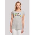 T-Shirt F4NT4STIC "Star Wars Character Logo" Gr. 4XL, grau (heather grey) Damen Shirts Jersey