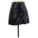 Free People Faux Leather Skirt: Black Bottoms - Women's Size 2