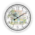 La Crosse Technology 433-3841MV 15.75" Indoor/Outdoor Quartz Wall Clock - Margaritaville Changes in Latitudes, White/Multi