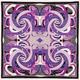 Women's Pink / Purple Tidal Symphony - Pink Purple Black Double Sided Designer Silk Scarf One Size Kargede