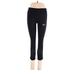 Nike Active Pants - Low Rise Skinny Leg Cropped: Black Activewear - Women's Size Small