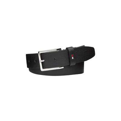 Ledergürtel TOMMY HILFIGER "Oliver", Damen, Gr. 115, schwarz, Leder, unifarben, Gürtel, mit Kontrast-Schnalle und Logoschlaufe Image