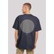 T-Shirt F4NT4STIC "Geometrics Grau" Gr. 3XL, blau (navy) Herren Shirts T-Shirts Print