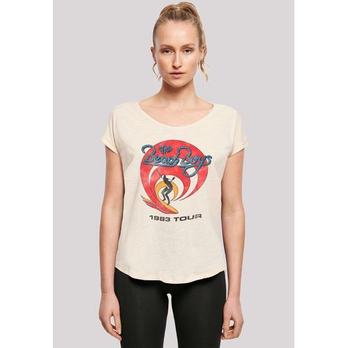 „T-Shirt F4NT4STIC „“The Beach Boys Band Surfer ’83 Vintage““ Gr. XXL, beige (whitesand) Damen Shirts Jersey Print“
