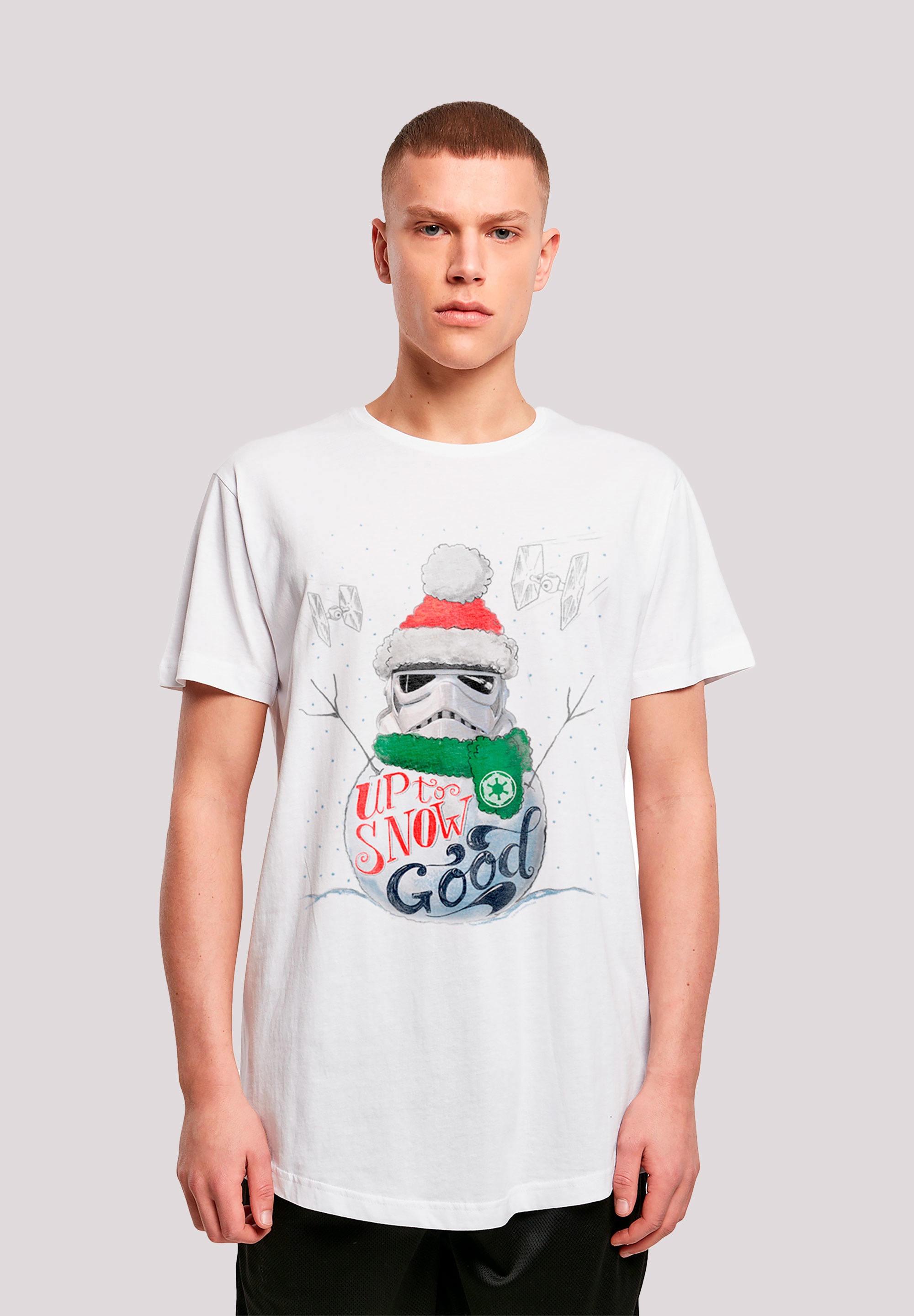 T-Shirt F4NT4STIC "Star Wars Stromtrooper Up To Snow Good", Herren, Gr. 5XL, weiß, Obermaterial: 100% Baumwolle, regular fit, Rundhals, ohne Bündchen, Shirts, Print Image