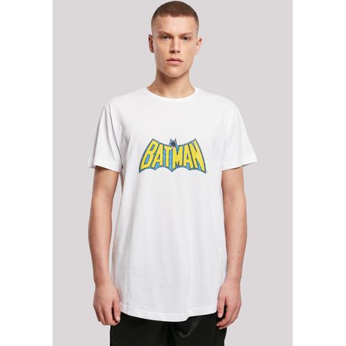 „T-Shirt F4NT4STIC „“DC Comics Superhelden Batman Crackle Logo““ Gr. S, weiß Herren Shirts T-Shirts Print“