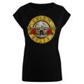 T-Shirt F4NT4STIC "PLUS SIZE Guns 'n' Roses Vintage Classic Logo Black" Gr. 3XL, schwarz Damen Shirts Jersey