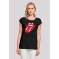 T-Shirt F4NT4STIC "The Rolling Stones Zunge Rot" Gr. 5XL, schwarz Damen Shirts Jersey