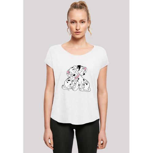 „T-Shirt F4NT4STIC „“101 Dalmatiner Puppy Love““ Gr. S, weiß Damen Shirts Jersey Print“