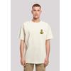 T-Shirt F4NT4STIC "Rubber Duck Captain OVERSIZE TEE", Herren, Gr. 3XL, beige (sand), Obermaterial: 100% Baumwolle, casual, oversize, Rundhals, Kurzarm ohne Bündchen, Shirts, Print