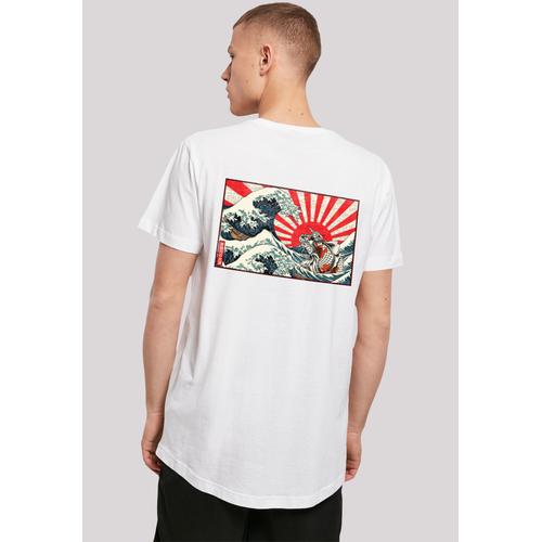 „T-Shirt F4NT4STIC „“Kanagawa Welle Japan““ Gr. L, weiß Herren Shirts T-Shirts Print“