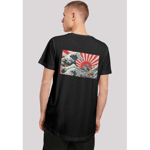 „T-Shirt F4NT4STIC „“Kanagawa Welle Japan““ Gr. XL, schwarz Herren Shirts T-Shirts Print“