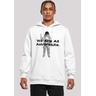 "Kapuzenpullover F4NT4STIC ""PHIBER SpaceOne We are all astronauts"" Gr. XS, weiß Herren Pullover Print"