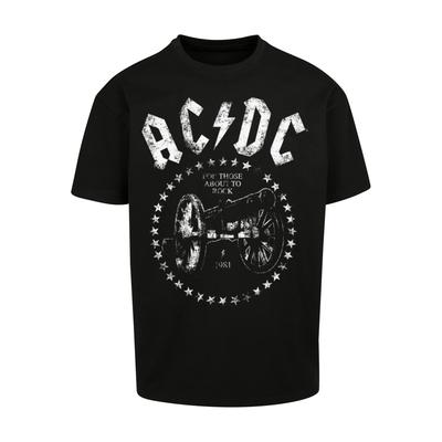 T-Shirt F4NT4STIC "PLUS SIZE ACDC We Salute You Cannon" Gr. 3XL, schwarz Herren Shirts T-Shirts