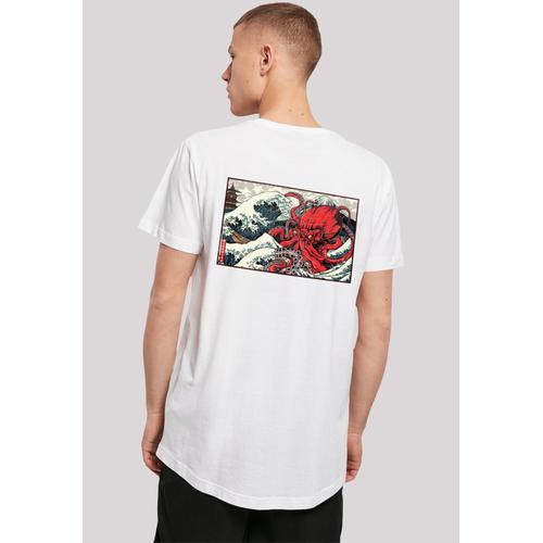 „T-Shirt F4NT4STIC „“Kanagawa Octopus““ Gr. S, weiß Herren Shirts T-Shirts Print“