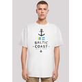 T-Shirt F4NT4STIC "Ostsee Baltic Sea Knut & Jan Hamburg" Gr. M, weiß Herren Shirts T-Shirts