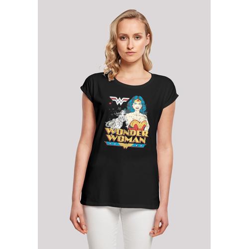 „T-Shirt F4NT4STIC „“DC Comics Superhelden Wonder Woman Posing““ Gr. XL, schwarz Damen Shirts Jersey Print“