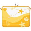 Digittrade LS149-15 Summer Beach Designer Laptoptasche 15,6 Zoll (39,1 cm) aus Neopren Laptop-Schutzhülle Sleeve Tasche Hülle Cover Case Bag gelb-Gold