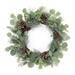 Pine and Eucalyptus Wreath 25"D - Green, Brown - 25 x 6 x 25