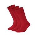 DillySocks 3er-Pack Socken Damen rot, 41-46