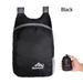 8 Colors Foldable Ultralight Nano Waterproof Folding Handy Bag Lightweight Packable Backpack Men Women Daypacks Travel Daypack BLACK