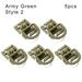 1/2/5pcs Camp Hike Backpacks Locking Carabiner Outdoor Molle Webbing EDC tool Mountain Clamp Hose Clamp D Ring Clip Strap Hang Buckle ARMY GREEN 5PCS STYLE 2