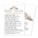 Baby Trivia Baby Shower Game Gender Reveal Party Supplies Rainbow Floral Party Decorations - 30 Game Cards 1 Answer Card (bb001-yx02)