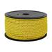 50m Reflective Guyline Solid Braid Camping Rope Nylon Rope 4mm Thickness Fluorescent Tent Canopy Rope Clothesline for Outdoor Camping yellow