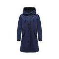 HAXMNOU Jackets For Women Women Raincoats Windbreaker Rain Jacket Waterproof Lightweight Outdoor Hooded Trench Coats Womens Windbreaker Rain Jacket Women Dark Blue L