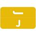 - File Folder Labels bet Letter J Compatible with -Z Acc/ACCS - SMAM Series Stickers Yellow 1-5/8 x 1â€� 100 Labels per Package