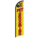 - Pet Grooming Windless Full Sleeve Banner Swooper Flag - Perfect for Pet Groomers Pet Stores Mobile Groomers Businesses etc!