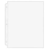 StoreSMART - Photo/Insert Page for 3-Ring Binders - Archival-Safe Plastic - 8 1/2 x 11 Pocket - 300 Pack - VH877-300