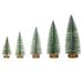 Mini Christmas tree desktop decoration DIY pine needle tree decoration Christmas stained with white cedar Mini Christmas tree