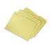 1 PK AbilityOne 7530015664136 SKILCRAFT Recycled File Folders 1/3-Cut 2-Ply Tabs: Assorted Letter Size 0.75 Expansion Yellow 100/Box