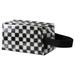 Temacd Pencil Case Versatile Heart Plaid Print Stationery Bag Transparent Makeup Storage Bag for Home School Travel