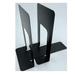 Huron HASZ0039 9 in. Steel Non-Skid Bookends Black - Pack of 2