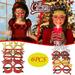 Fnochy Christmas Hanging Ornaments Glasses Frame Stereo Glasses Adult And Children Decoration