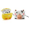 ã€�2 Packã€‘Lubiogio 3D Boba Tea Cow+Chick Cute Case for Airpods 3rd Case 3D Cartoon Cute Kawaii Cow Chick Airpod 3 Design Kids Teens Girls Women Soft Silicone Case for AirPods 3rd Gen [2021] (C