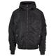 Allwetterjacke SEAN JOHN "Sean John Herren JM224-021-01 Script Logo Hooded Bomberjacket" Gr. S, schwarz (black) Herren Jacken Übergangsjacken