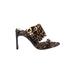 Zara Heels: Slip-on Stilleto Cocktail Party Brown Leopard Print Shoes - Women's Size 38 - Open Toe
