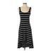 Marc New York Casual Dress - Midi Scoop Neck Sleeveless: Black Print Dresses - Women's Size Small