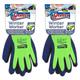 Spontex Winter Worker Handschuhe, Arbeitshandschuhe mit Innenfütterung für hohen Kälteschutz, mit Latexbeschichtung, Farbe nicht frei wählbar (blau oder grün), Größe XL, 1 Paar (Packung mit 2)