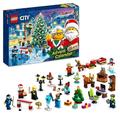LEGO 60381 City Adventskalender 2023, Weihnachtskalender mit 24 Geschenken inkl. Weihnachtsmann- und Rentier-Figuren plus Winterwunderland-Spielmatte, Weihnachtsgeschenk für Kinder, Jungen, Mädchen