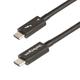 StarTech.com 3ft (1m) Thunderbolt 4 Cable - 40Gbps - 100W PD - 4K/8K Video - Thunderbolt Cable - Compatible w/ USB4/Thunderbolt 3/USB 3.2/USB Type-C/DisplayPort (TBLT4MM1M)