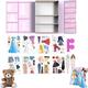 Camic Magnetic Dress Up Baby, Magnetic Paper Dolls for Girls Ages 4-7, Magnetic Dress Up Dolls for Girls, Magnet People Clothes Puzzles Game (1Set D)