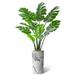 SIGNLEADER Artificial Tree In Modern Planter, Fake Monstera Tree Home Decoration (Plant Pot Plus Tree) Silk/Polyester/Plastic | 65 H in | Wayfair