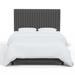 AllModern Contrada King Channel Bed In Zuma Charcoal Upholstered in Gray | 51 H x 74 W x 87 D in | Wayfair 34AA42BBDF664561A0E3BCF6BD580794