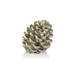 The Holiday Aisle® Silver Decorative Pinecone Figurine Resin in Gray | 11 H x 10.75 W x 10.25 D in | Wayfair 2CCE198DF01342F68E09E99485C7418C