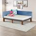 Latitude Run® Ciresica Upholstered Daybed Upholstered, Linen in Blue | 30.32 H x 54.71 W x 75.61 D in | Wayfair 272B7AF98A8C45838F4D3592482204F1