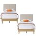 Latitude Run® Elauna Bed Upholstered/Polyester in Brown | 47.2 H x 42.3 W x 76.3 D in | Wayfair 779C5EC51C5646598BFDC9D4B49512E6